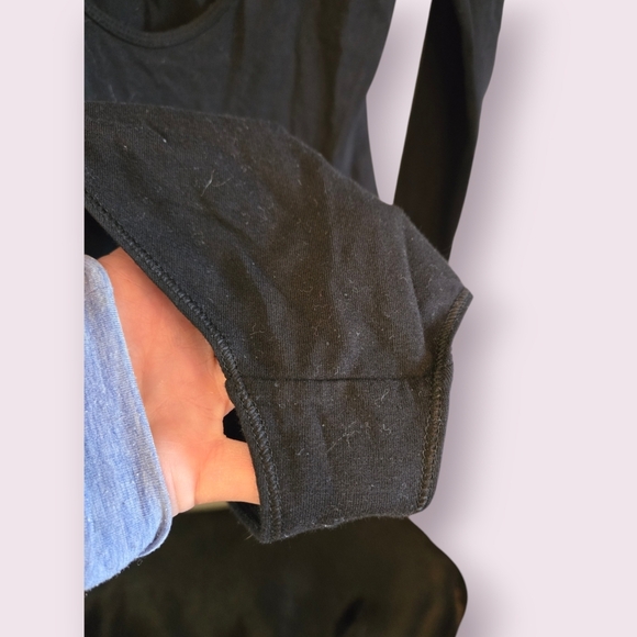 NWOT ARITZIA Community Smithers Black Long Sleeve Bodysuit - Picture 9 of 9